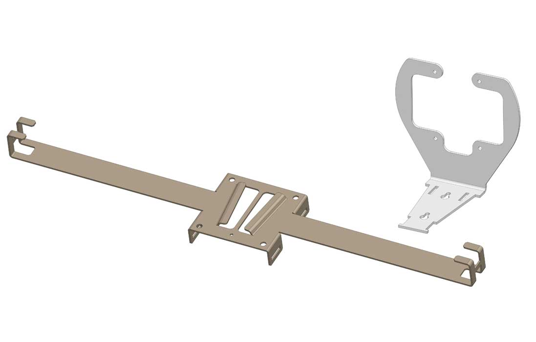 Кронштейн для подвеса муфт МКО-Х7 с запасом увеличенный ОК ССД