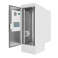 Шкаф климатический напольный 19" 42U 700x1052x2360, две двери металл (IP54), серый (RAL 7035) (обогрев и кондиционер), SRT03-70100.42.2-GY-2500K1