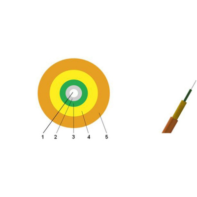 FK-SX-3мм, SIMPLEX, PVC G.657B3, 1 волокно