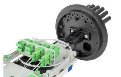 Муфта-кросс МКО-С6/С09-2/4SC-1PLC4-SC/APC-10SC-10SC/APC-2SC/APC-2ФТ16 ССД