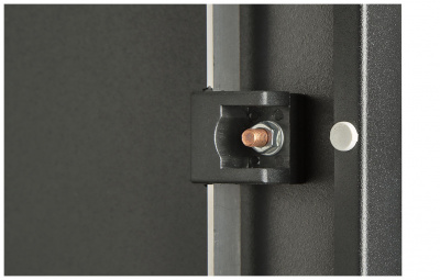 Шкаф телекоммуникационный напольный 19",18U(800x800), ШТ-НП-М-18U-800-800-С-Ч, передняя дверь стекло, черный ССД