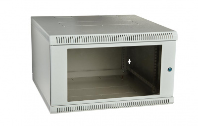Шкаф телекоммуникационный настенный разборный 19”,15U(600x550), ШТ-НСр-15U-600-550-С дверь стекло ССД