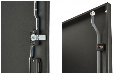 Шкаф телекоммуникационный напольный 19",18U(600x800), ШТ-НП-М-18U-600-800-М-Ч, передняя дверь металл, черный ССД