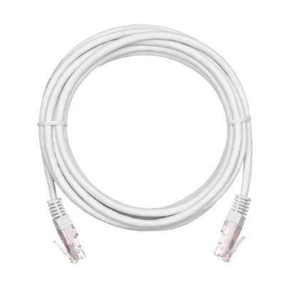 Шнур коммутационный UTP NETLAN 4 пары, медь, Кат.5е, 2хRJ45, T568B, WT, 100 Mhz.