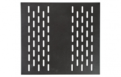 Полка стационарная перфорированная усиленная ПС-75У (750мм*490мм) черная ССД