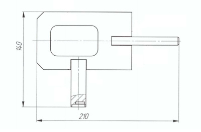 Ключ для устройства антивандального запорного колодца УАЗк-ССД