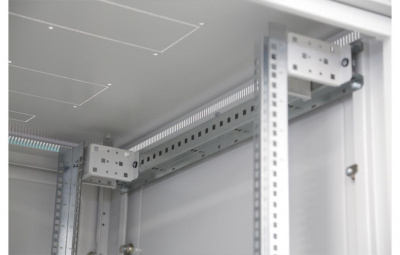 Шкаф телекоммуникационный напольный 19",42U(800x800), ШТ-НП-42U-800-800-П, передняя дверь перфорированная ССД