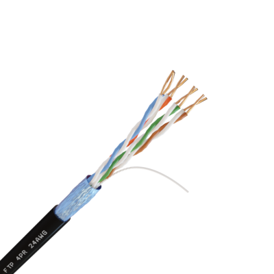Кабель FTP 4PR 24AWG CAT5 черный внешний