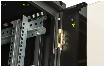 Шкаф телекоммуникационный напольный 19", 33U(800x1000), ШТ-НП-М-33U-800-1000-С-Ч, передняя дверь стекло, черный ССД