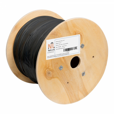 Кабель UTP 50PR 24AWG CAT5 305м. черный внешний