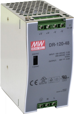 Блок питания индустриальный 48V/2.5A, 120 Вт.