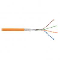 Кабель SF/UTP 4 пары, Кат.5e, медь, 24AWG, внутренний, LSZH нг(А)-HFLTx, оранжевый, 305м NIKOLAN NKL 9300C-OR