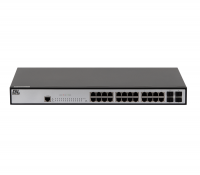 Коммутатор L2 GIGALINK GL-SW-G201-28 24 порта Base-T 10/100/1000Mb/s, 4 SFP 1000Mb/s, 1U 19'''', 220В