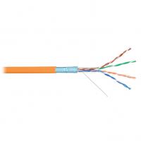 Кабель F/UTP 4 пары, Кат.5e, медь, 24AWG, внутренний, LSZH нг(А)-HFLTx, оранжевый, 305м NIKOLAN NKL 9200C-OR