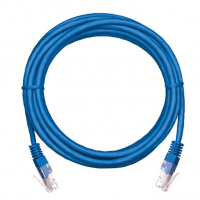 Шнур коммутационный NETLAN UTP 4 пары, медь, Кат.5е, 2хRJ45, T568B, BL, 100 Mhz. 0,5 м (10шт)