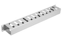 Органайзер кабельный горизонтальный с крышкой -1U