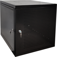 Настенный телекоммуникационный разборный шкаф 19", 600х600, 12U с перфорированной дверцей