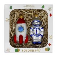 Набор "Космический", из 2 фигурок, в подарочной упаковке