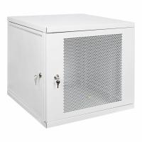 Настенный разборный шкаф 19", 600х600, с перфорированной дверцей 12U