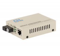 Медиаконвертер GIGALINK GL-MC-UTPF-SC1G-18SM-1550-N, из UTP в WDM, без LFP, SM, SC, до 20 км