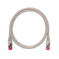 Шнур коммутационный NMC-PC4UE55B-003-C-GY, Кат.6, LSZH нг(А)-HFLTx, 0,3м