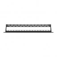 Коммутационная панель 19", 1U, 24 порта, Кат.5e, RJ45/8P8C, 110/KRONE, T568A/B NIKOMAX NMC-RP24UD2-1U-BK