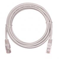Шнур коммутационный NETLAN UTP 4 пары, медь, Кат.5e, RJ45-RJ45, LSZH, GY, 0,3м (10шт)