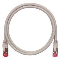 Шнур коммутационный NMC-PC4SA55B-003-GY, кат.6А, PVC нг(А) 0,3м