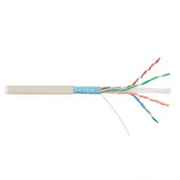 Кабель F/UTP 4 пары, Кат.6, медь, 23AWG, внутренний, слоновая кость, 305м NIKOLAN NKL 9240A-IY