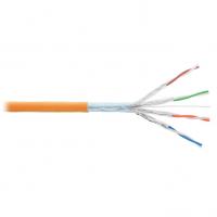 Кабель F/FTP 4 пары, Кат.6, медь, 23AWG, внутренний, LSZH нг(А)-HFLTx, оранжевый, 305м NIKOLAN NKL 9340C-OR