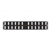 Коммутационная панель 19", 2U, 48 угл. портов, Кат.5e, RJ45/8P8C, 110/KRONE, T568A/B NIKOMAX NMC-RP48UD2-AN-2U-BK