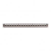 Коммутационная панель 19", 1U, 24 порта, Кат.6a, RJ45/8P8C, 110/KRONE, T568B NIKOMAX NMC-RP24SA2-1U-MT