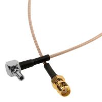 Антенный адаптер для USB 3G/4G модемов Huawei (SMA-fem.угловой - CRC9-121L угловой)